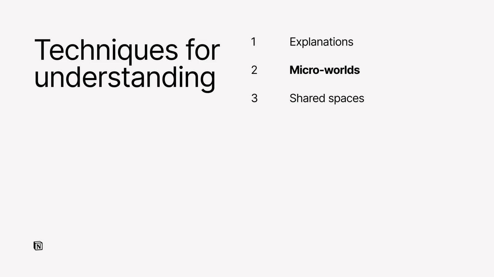 Slide introducing micro-worlds, with a photo of Seymour Papert.